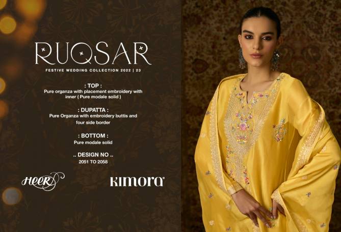 Heer Ruqsar By Kimora 2051-2058 Designer Salwar Suit Catalog